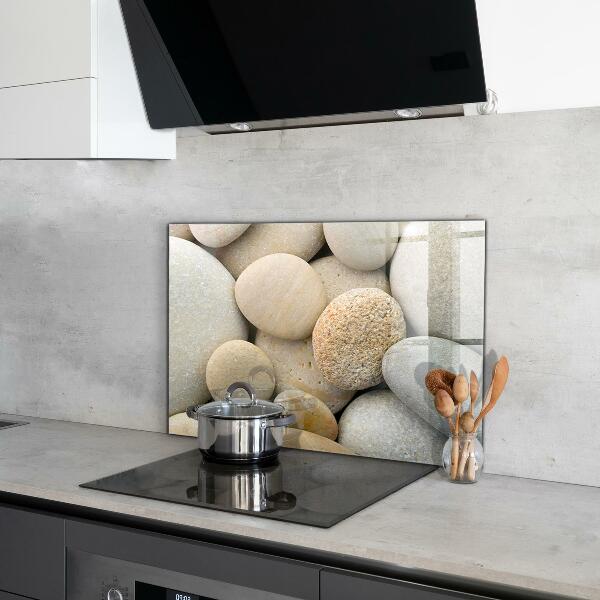 Konyhai hátfal panel Köves tengerpart