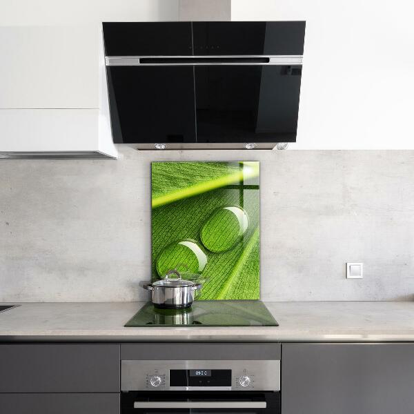 Konyhai panel Harmatcsepp a levélen