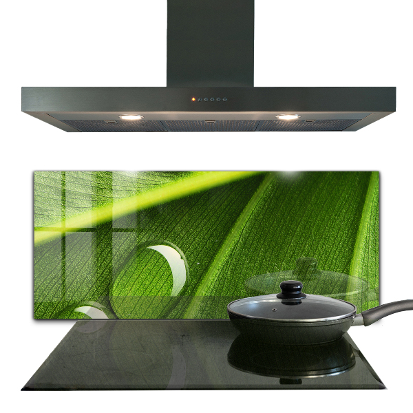 Konyhai panel Harmatcsepp a levélen