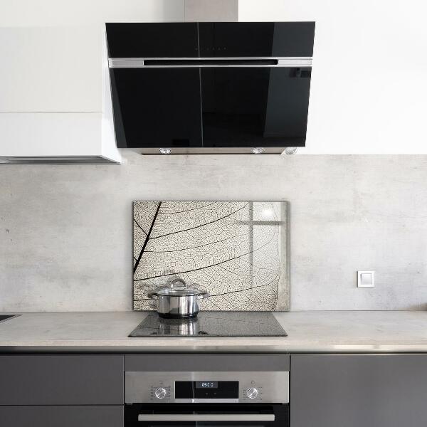 Konyhai fali panel Szépia levél textúra