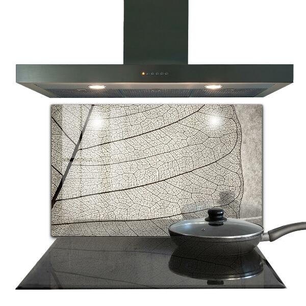 Konyhai fali panel Szépia levél textúra