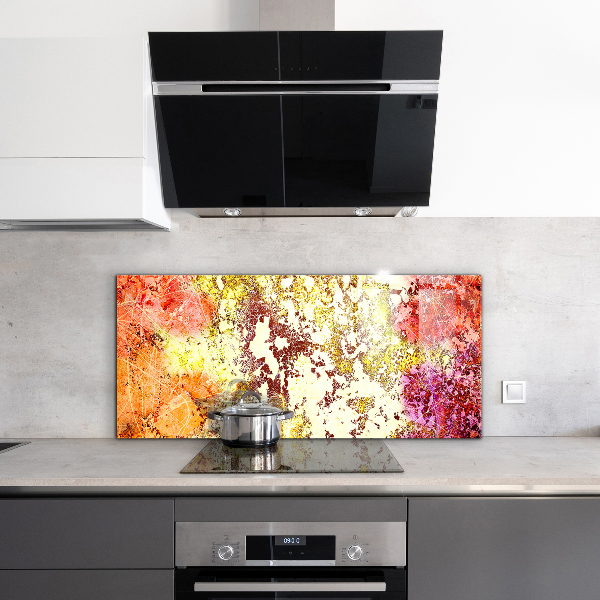 Konyhai panel Narancssárga absztrakció