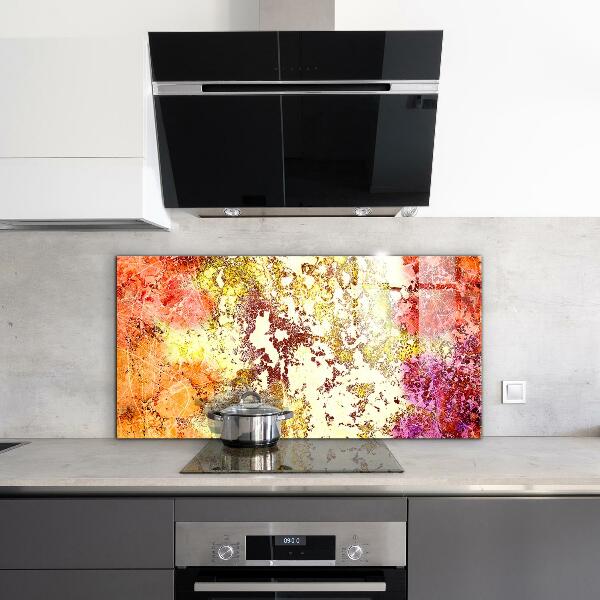 Konyhai panel Narancssárga absztrakció