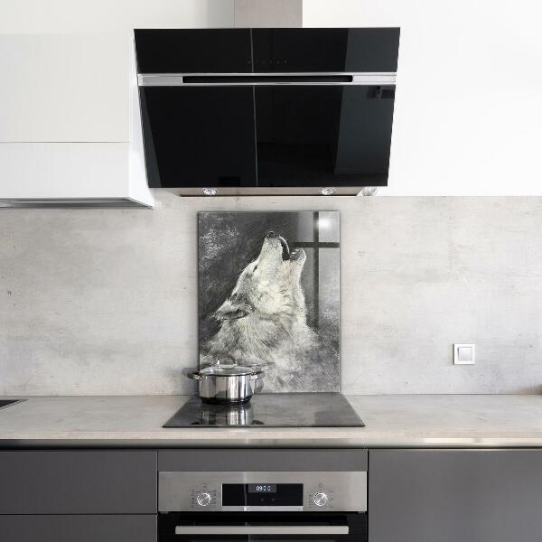 Konyhai panel Kanadai farkas illusztráció