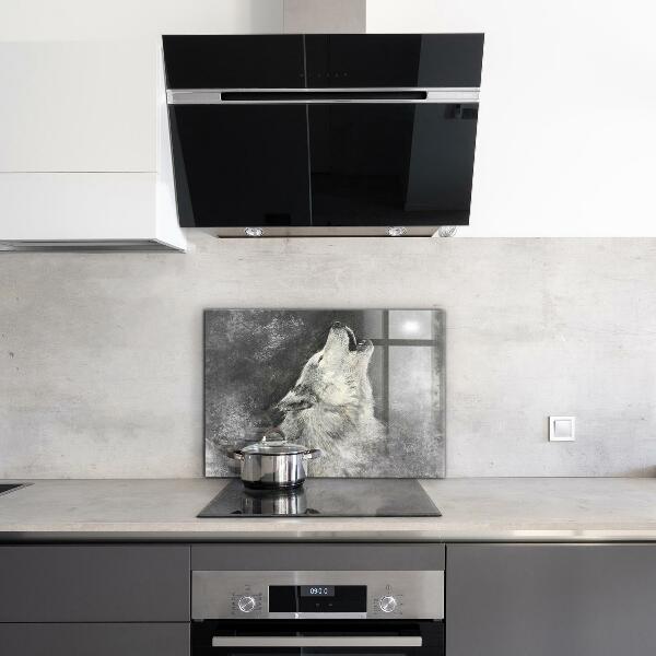 Konyhai panel Kanadai farkas illusztráció