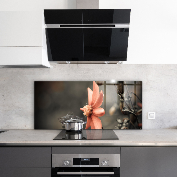 Konyhai fali panel Vintage virág bimbó