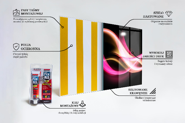 Konyhai panel Modern absztrakt vibráció