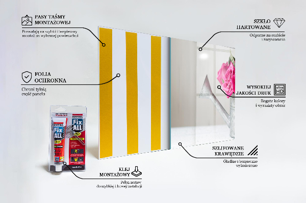 Konyhai fali panel Locsolókanna egy csokor rózsával