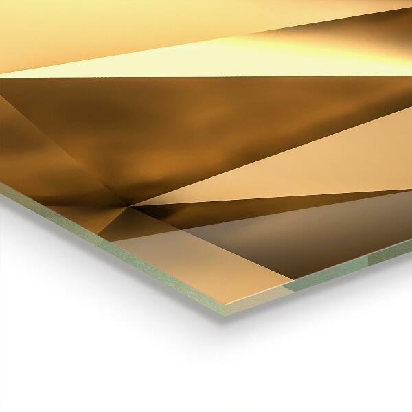 Konyhai üveg panel Fémes geometriai textúra