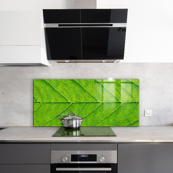 Konyhai fali panel Finom levélrészletek