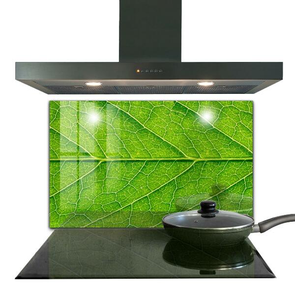 Konyhai fali panel Finom levélrészletek