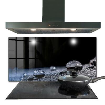 Konyhai üveg panel Egy csepp harmat reggel