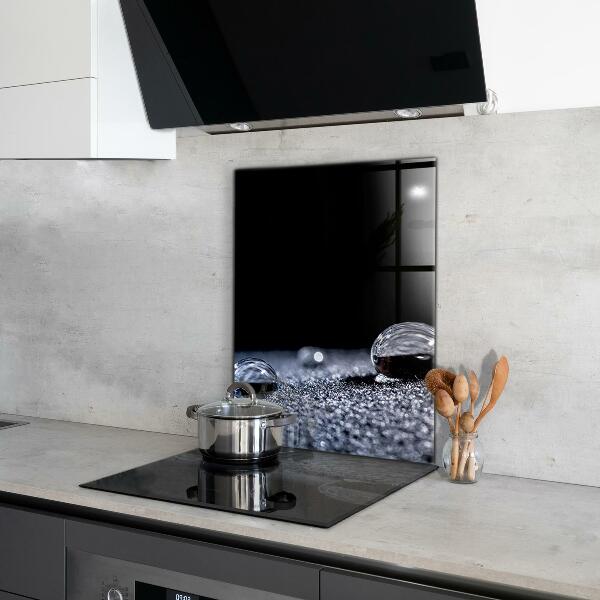 Konyhai üveg panel Egy csepp harmat reggel