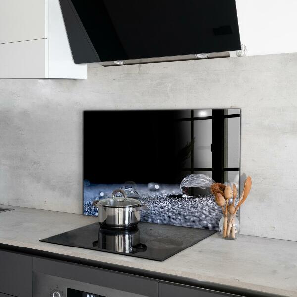 Konyhai üveg panel Egy csepp harmat reggel