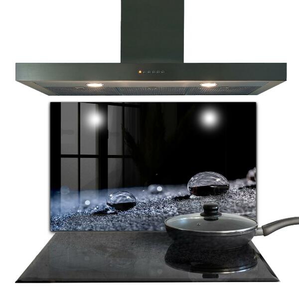 Konyhai üveg panel Egy csepp harmat reggel