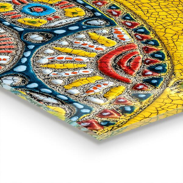 Konyhai panel Teknős kerámia mozaik