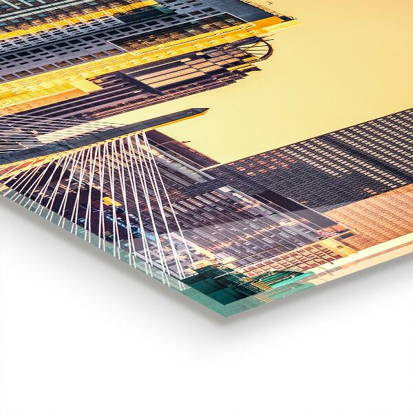 Konyhai hátfal panel Bostoni építészet