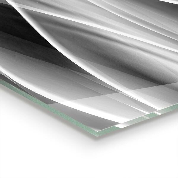 Konyhai üveg panel Szürke hullám absztrakt energia