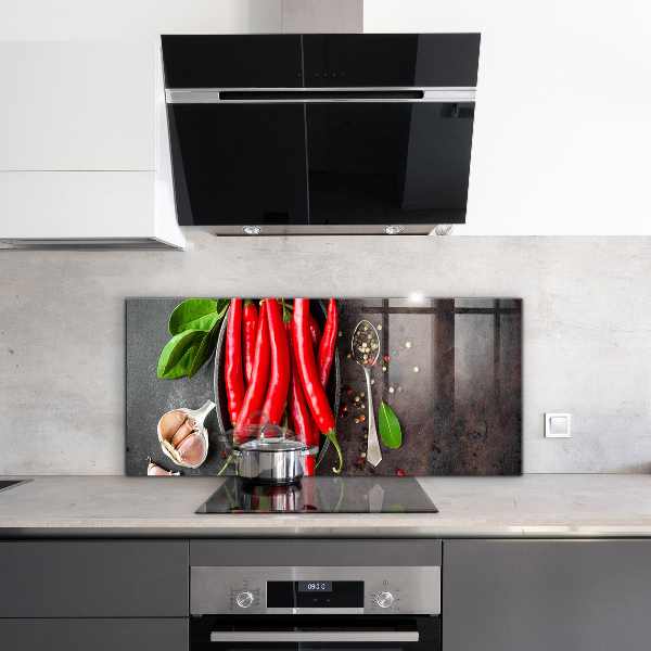 Konyhai panel Csípős paprika főzés