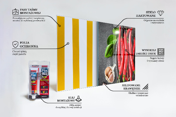 Konyhai panel Csípős paprika főzés