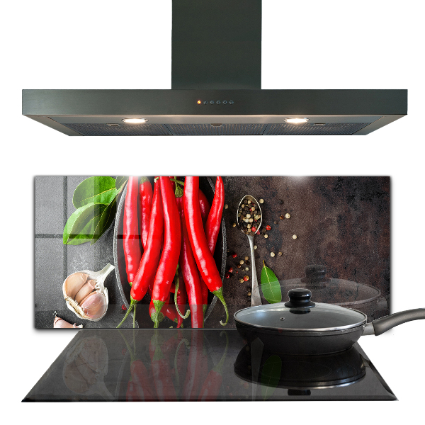 Konyhai panel Csípős paprika főzés