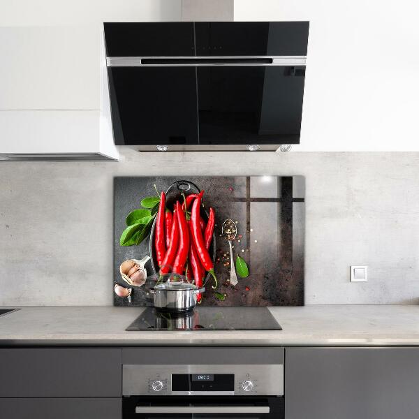 Konyhai panel Csípős paprika főzés