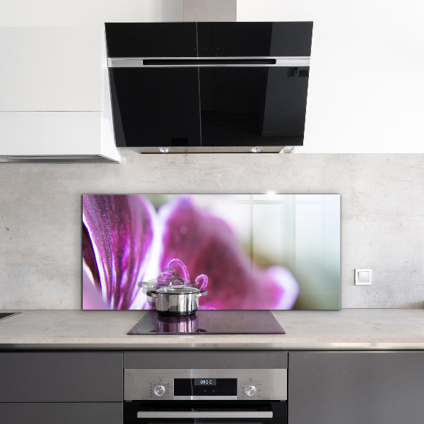 Konyhai fali panel Rózsaszín virág természet részletei