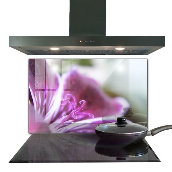 Konyhai fali panel Rózsaszín virág természet részletei