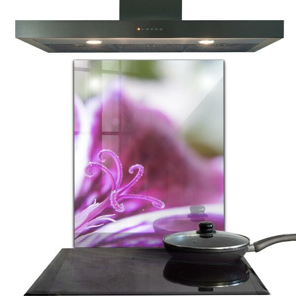 Konyhai fali panel Rózsaszín virág természet részletei