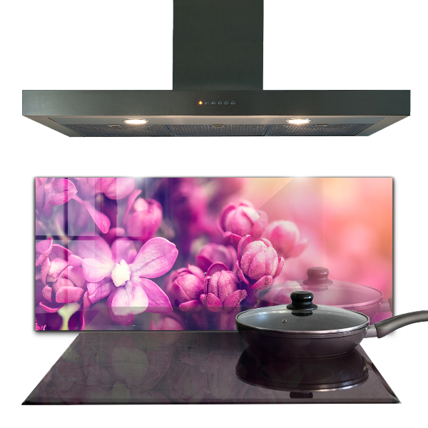 Konyhai fali panel Rózsaszín liliom természetes szépség