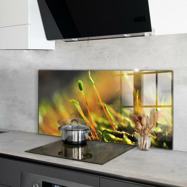 Konyhai fali panel Erdei moha részletek