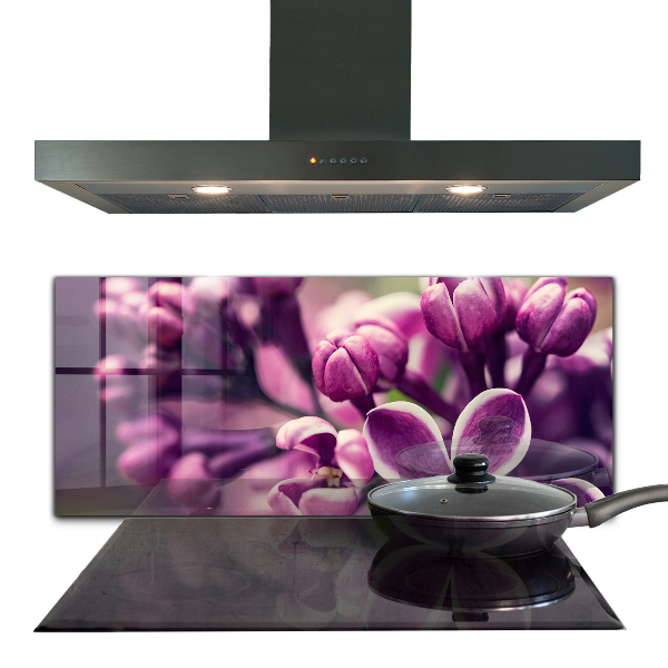 Konyhai fali panel Rózsaszín liliom természetes szépség