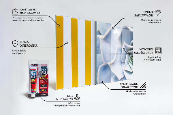 Konyhai fali panel Kaktusz zamatos