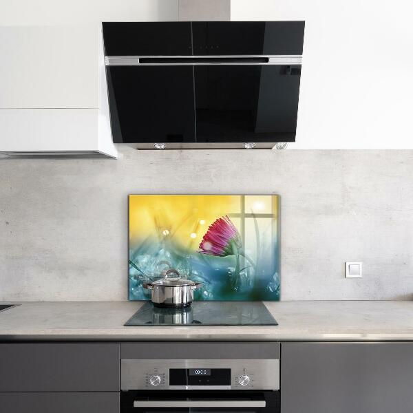 Konyhai fali panel Finom százszorszép a réten