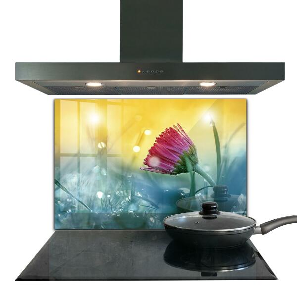 Konyhai fali panel Finom százszorszép a réten