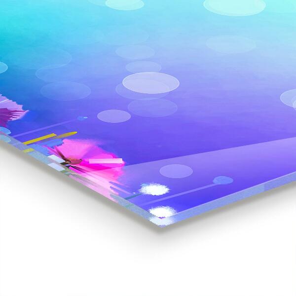 Konyhai fali panel Színes rét