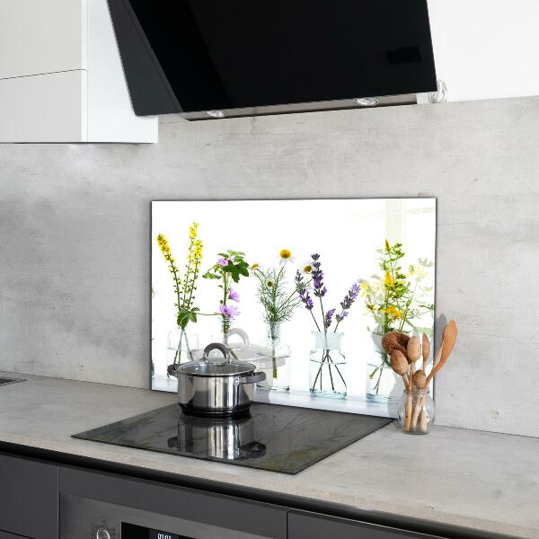 Konyhai fali panel Természetes gyógynövények egészsége