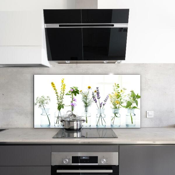 Konyhai fali panel Természetes gyógynövények egészsége