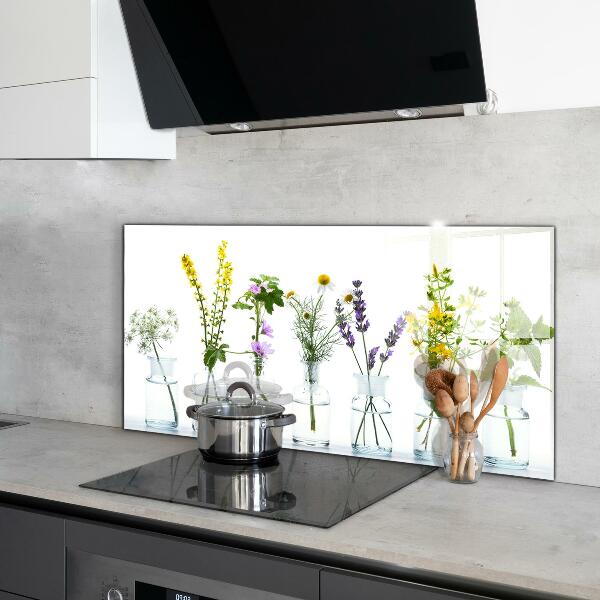 Konyhai fali panel Természetes gyógynövények egészsége