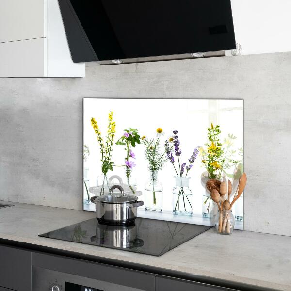 Konyhai fali panel Természetes gyógynövények egészsége