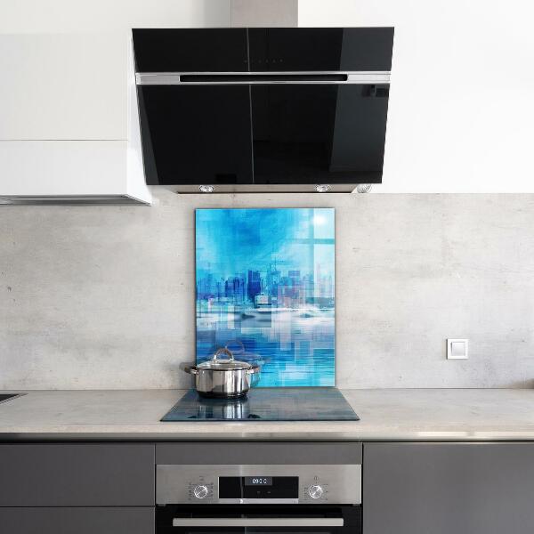 Konyhai hátfal panel Panoráma manhattan new yorkról