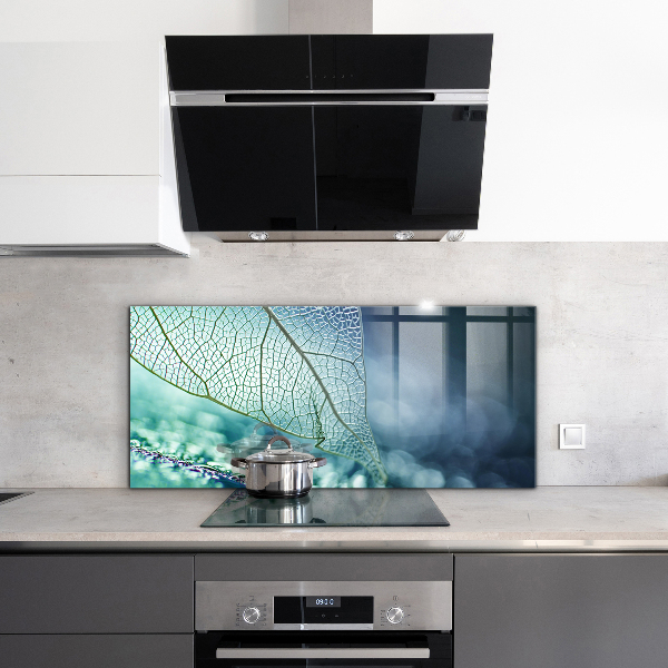 Konyhai fali panel Finom levél textúra