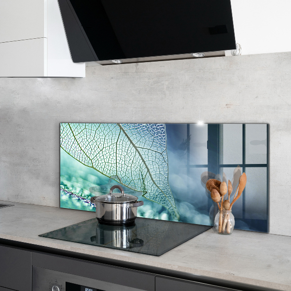 Konyhai fali panel Finom levél textúra