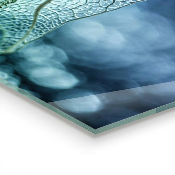 Konyhai fali panel Finom levél textúra