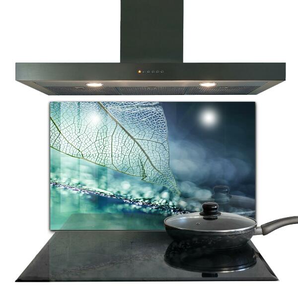 Konyhai fali panel Finom levél textúra