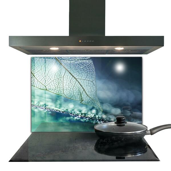 Konyhai fali panel Finom levél textúra