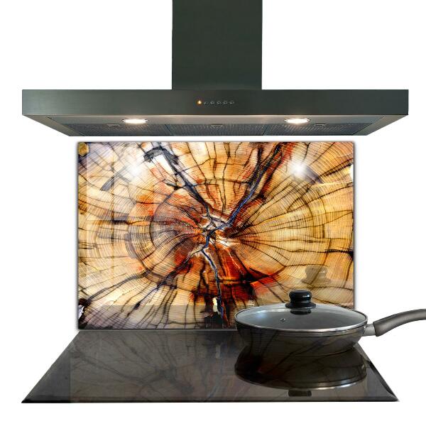 Konyhai hátfal panel Természetes fa szemcsék