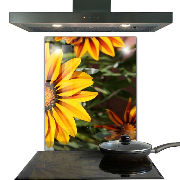 Konyhai hátfal panel Sárga virág a réten