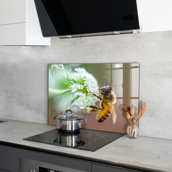 Konyhai panel A méhek virágport gyűjtenek