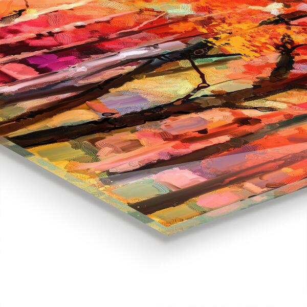 Konyhai panel Őszi fák a parkban